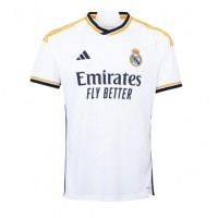 Real Madrid David Alaba #4 Domáci futbalový dres 2023-24 Krátky Rukáv